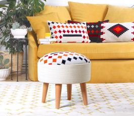 Atelier Del Sofa Puf Farm Blanco